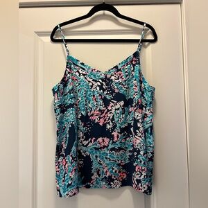 Lilly Pulitzer Floral Spaghetti Strap Top